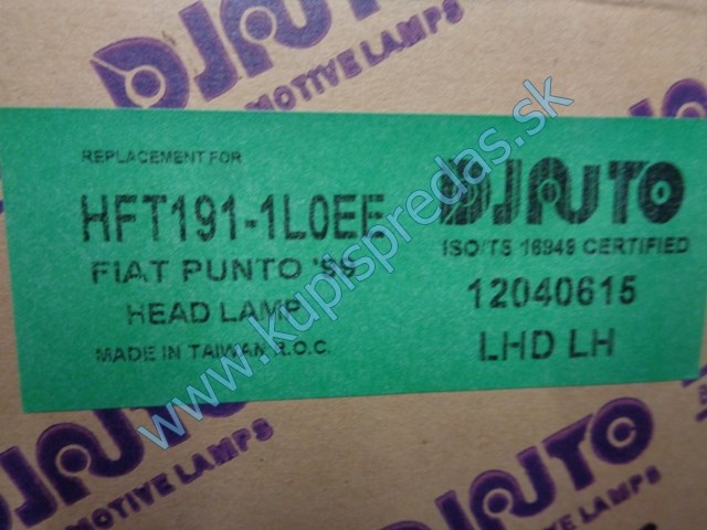 ľavé predné svetlo na fiat punto II 99-, 3022092-E